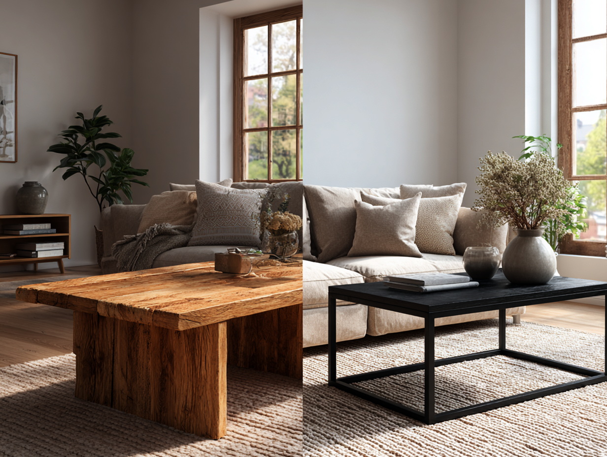 Wood vs. Metal Coffee Tables: Which is Right for You?