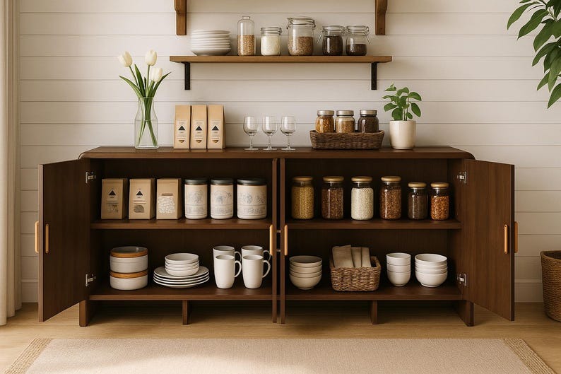 Handmade 60" Farmhouse Buffet Cabinet