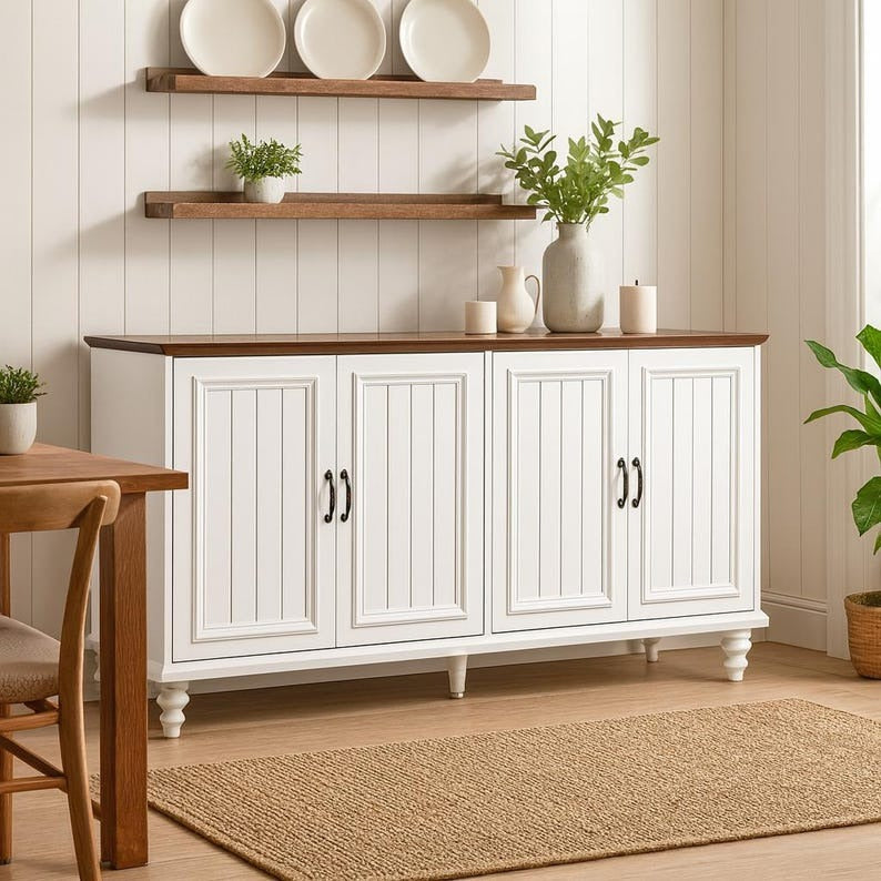Waterproof Buffet Cabinet with Storage