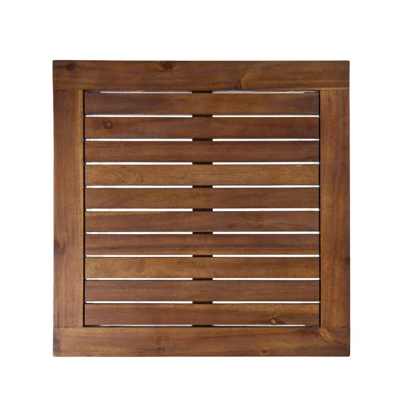 Farmhouse Acacia Wood Side Table