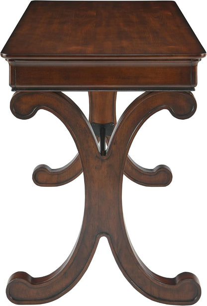 Farmhouse Wood Writing Desk with Drawers Large Rustic Home Office Desk