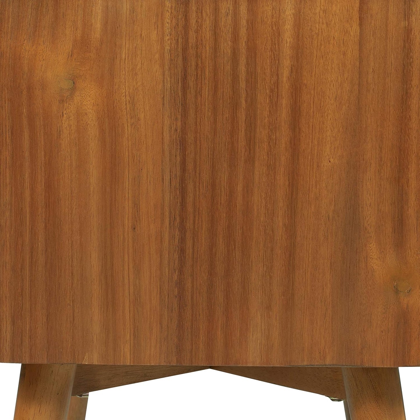 Mid-Century Modern 2-Drawer Nightstand – Acorn Walnut Bedside Table