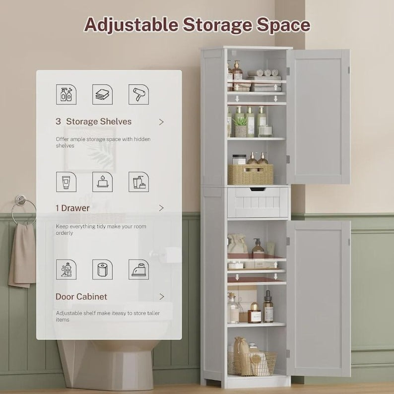 Slim Tall Storage Cabinet