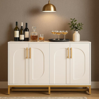 Modern White Sideboard Buffet Cabinet