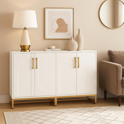 Modern White Sideboard Buffet Cabinet