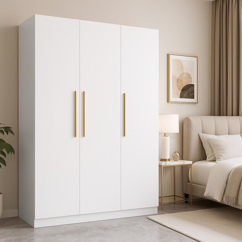 Spacious 3-Door Wardrobe Closet