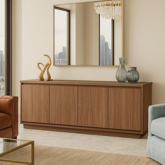 Walnut TV Stand 68” Wide