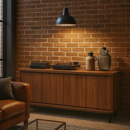 Walnut TV Stand 68” Wide