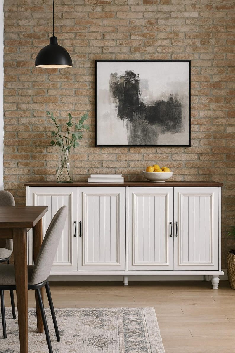 Waterproof Buffet Cabinet with Storage