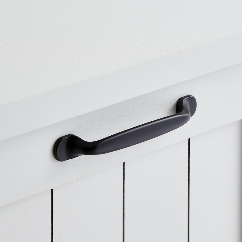 White Garbage Bin Cabinet