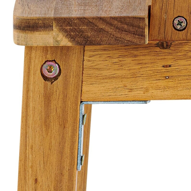 Acacia Wood Two-Step wooden stool