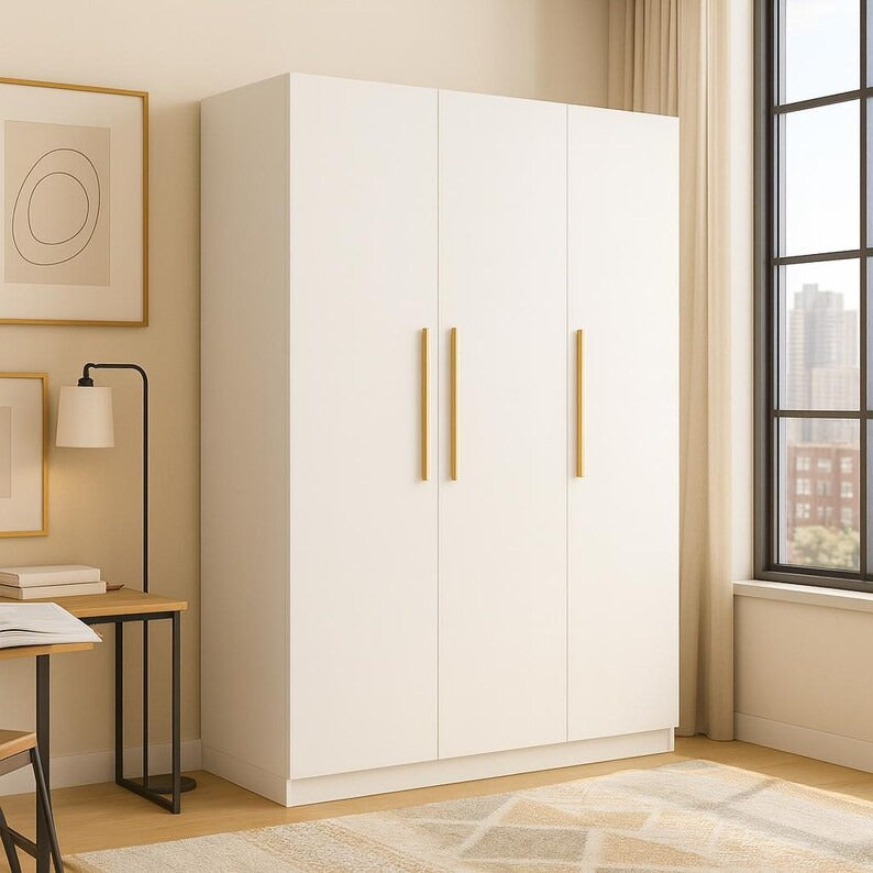 Spacious 3-Door Wardrobe Closet
