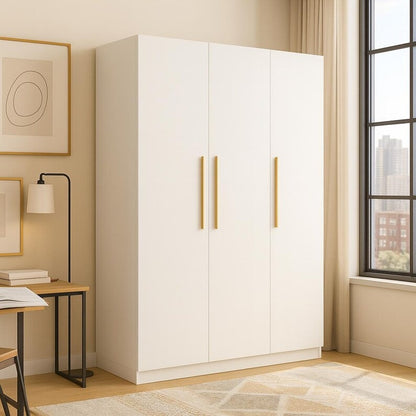 Spacious 3-Door Wardrobe Closet
