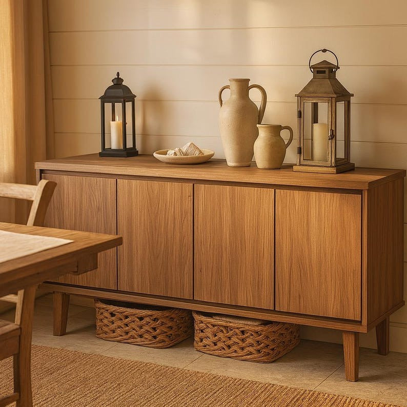 Walnut TV Stand 68” Wide