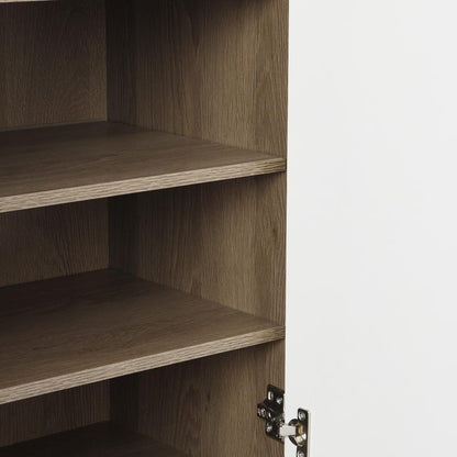 Shoe Cabinet with Cushioned Seat